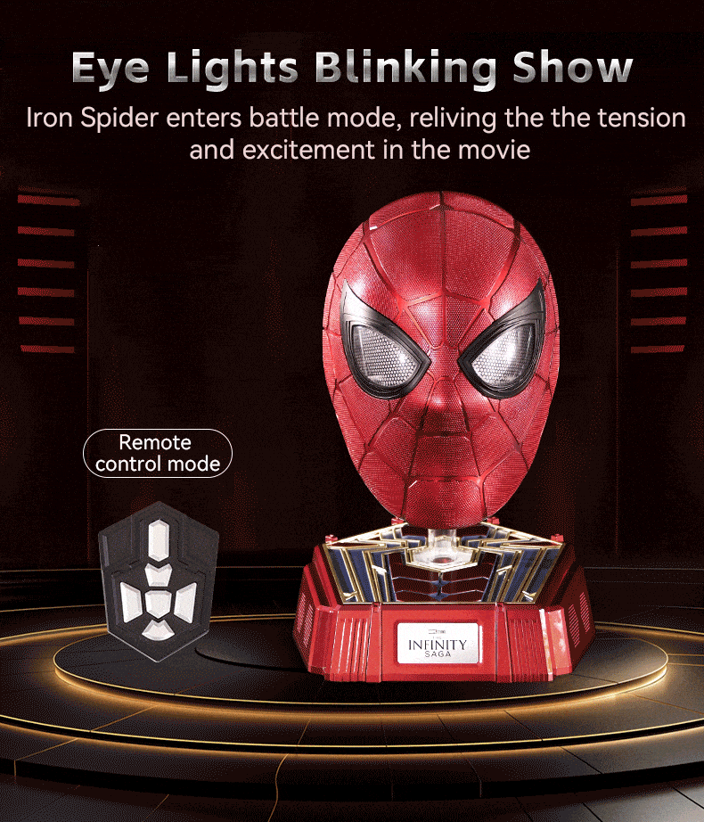 Marvel 1: 1 Collectible Iron Spider Man Wearable Helmet