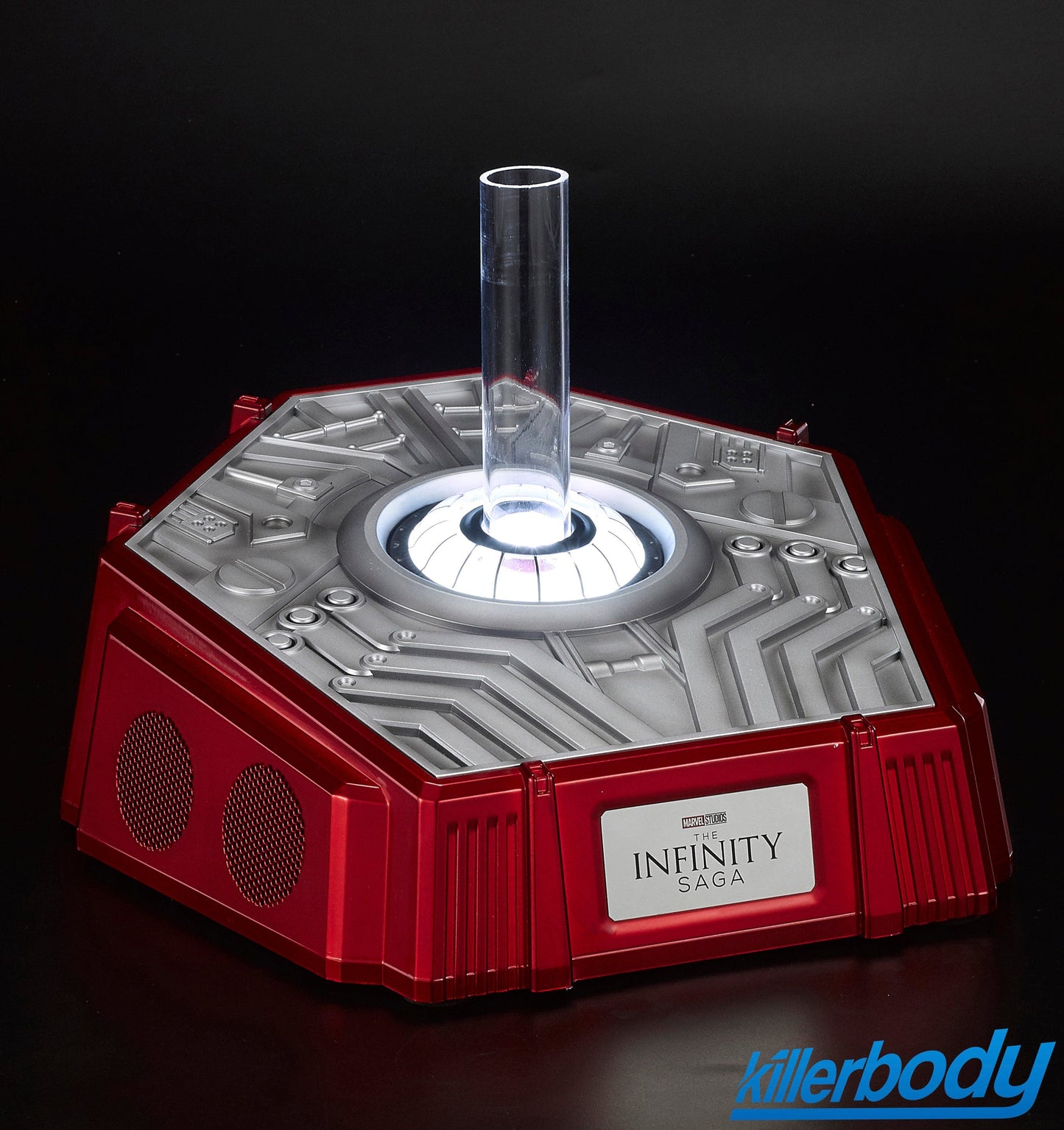 Killerbody 1: 1 Collectible Iron Man MK5 Wearable Helmet with Bluetooth Speaker stand