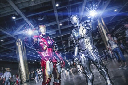 1:1 Iron Man MK7 Wearable Armour Finished Version Brushed Silvery( In stock now)