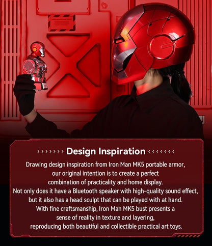 Killerbody Mk5 Pressure-relief Bust Bluetooth Speaker Portable Bluetooth Speaker with Stereo Sound, 4-Hour Playtime, Wireless Stereo Pairing, Speaker for Home, Outdoors, Travel