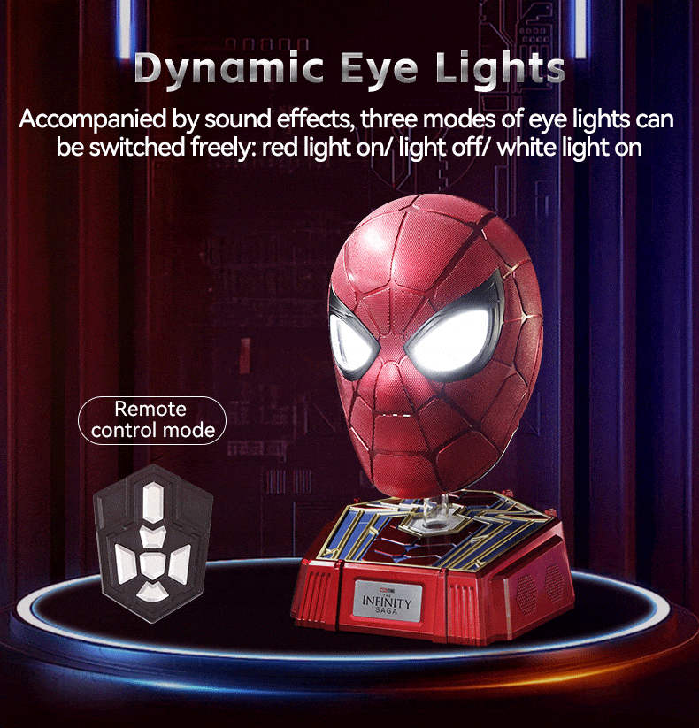 Marvel 1: 1 Collectible Iron Spider Man Wearable Helmet