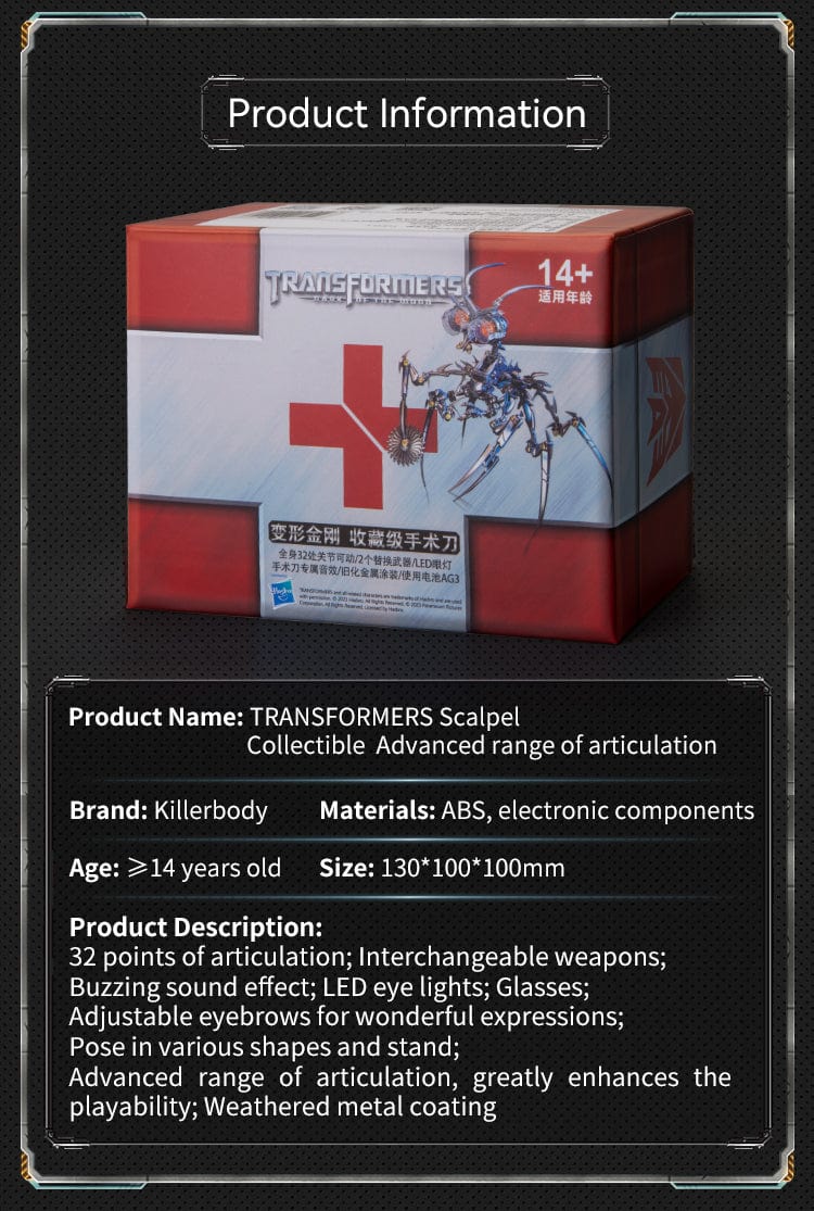 TRANSFORMERS Scalpel  Collectible（In stock now！）