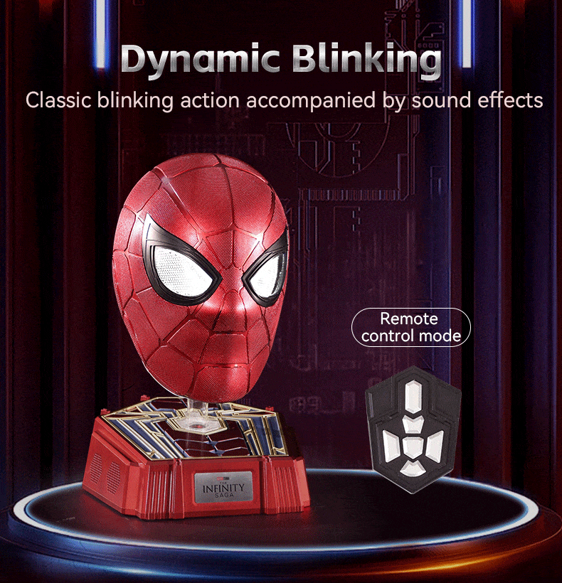 Marvel 1: 1 Collectible Iron Spider Man Wearable Helmet