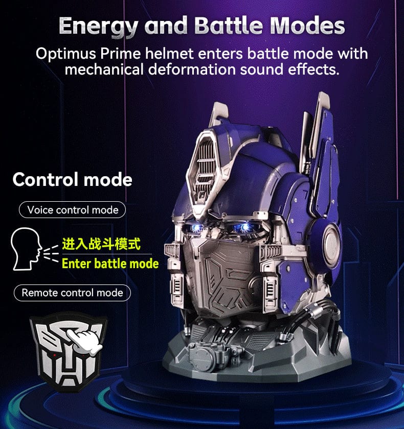 TRANSFORMERS Optimus Prime  Wearable Helmet Collectible Voice Changer（In stock now）