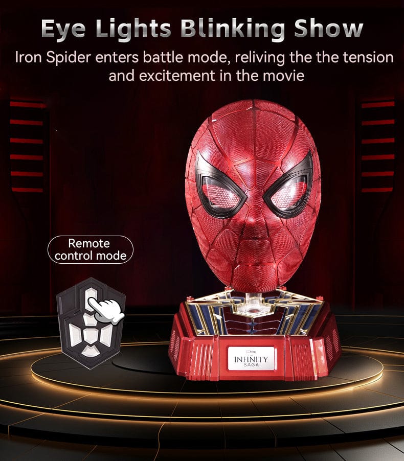 Marvel 1: 1 Collectible Iron Spider Man Wearable Helmet