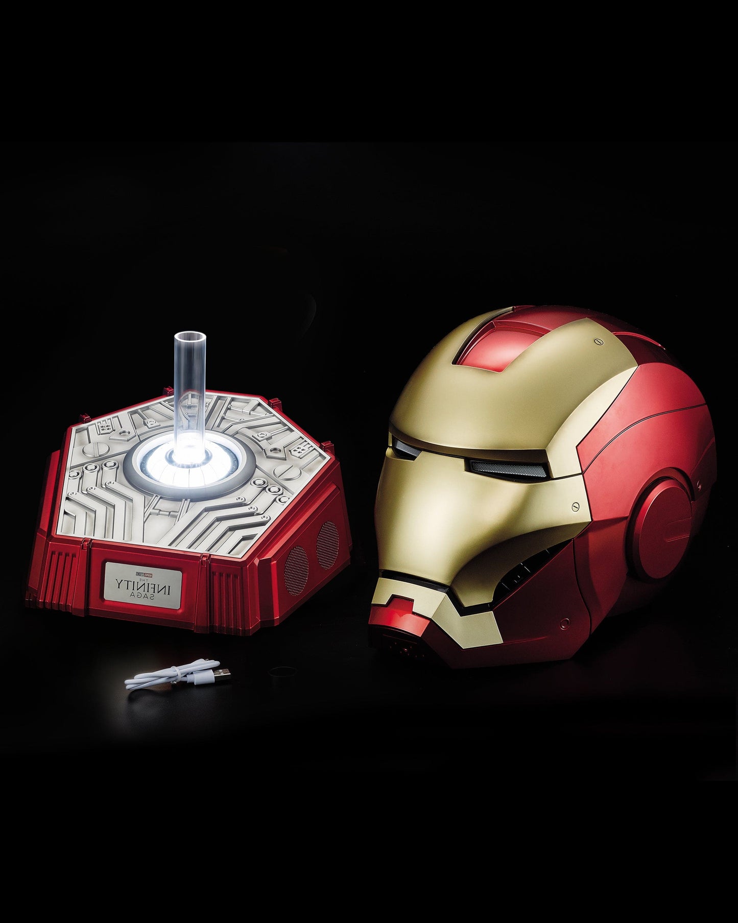 Killerbody 1: 1 Collectible  Iron Man MK7 Wearable Helmet with Bluetooth Speaker Stand