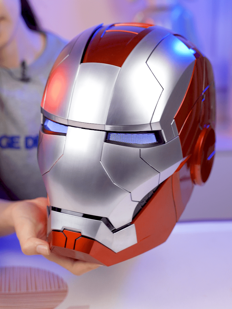 Killerbody 1: 1 Collectible  Iron Man MK5 Wearable Helmet with Bluetooth Speaker stand