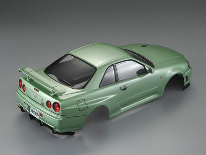 Killerbody 1/10 NISSAN SKYLINE (BNR34)  Finished Body Champagne-green
