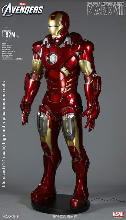 1:1 Iron Man MK7 Suit Life-size Wearable Armour Newly Upgraded Deluxe Version Marvel Licensed($300 is only the deposit!!)