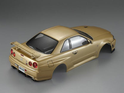 Killerbody 1/10 48645 NISSAN SKYLINE (BNR34)  Finished Body Champagne-gold