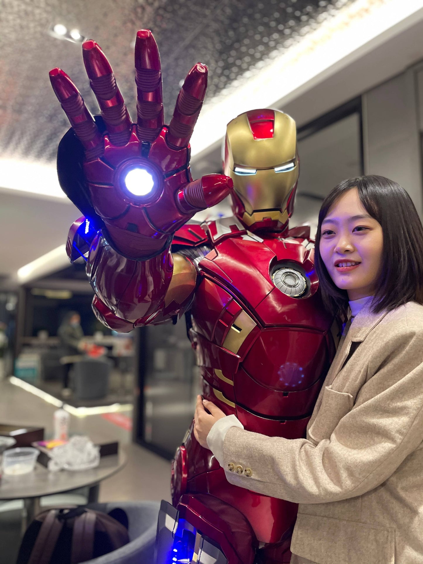1:1 Iron Man MK7 Suit Life-size Wearable Armour Newly Upgraded Standard Version Marvel Licensed($300 is only the deposit !)