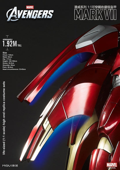1:1 Iron Man MK7 Suit Life-size Wearable Armour Newly Upgraded Deluxe Version Marvel Licensed($300 is only the deposit!!)