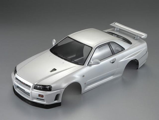 Killerbody 1/10 NISSAN SKYLINE (BNR34) RC Car Finished Body (Pearl-white) #48644