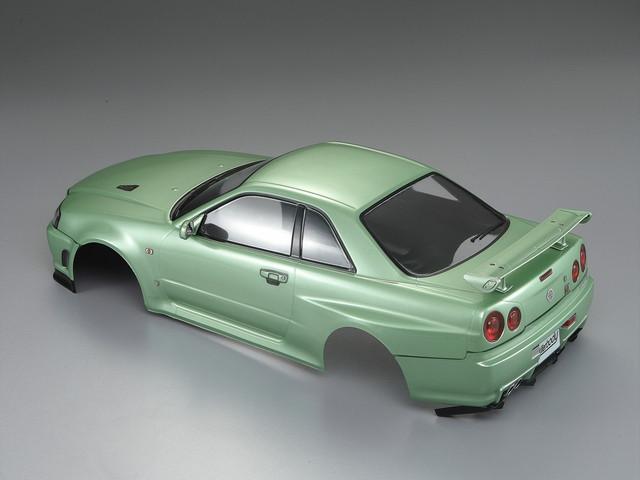 Killerbody 1/10 NISSAN SKYLINE (BNR34)  Finished Body Champagne-green