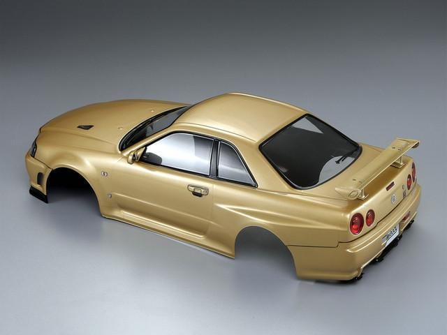 Killerbody 1/10 48645 NISSAN SKYLINE (BNR34)  Finished Body Champagne-gold