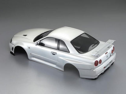 Killerbody 1/10 NISSAN SKYLINE (BNR34) RC Car Finished Body (Pearl-white) #48644