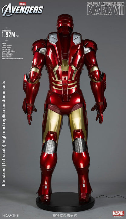 1:1 Iron Man MK7 Suit Life-size Wearable Armour Newly Upgraded Standard Version Marvel Licensed($300 is only the deposit !)