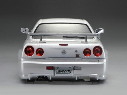 Killerbody 1/10 NISSAN SKYLINE (BNR34) RC Car Finished Body (Pearl-white) #48644