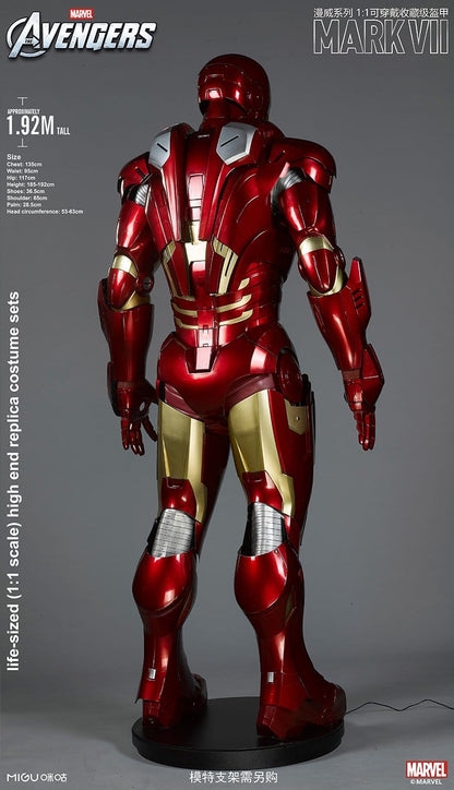 1:1 Iron Man MK7 Suit Life-size Wearable Armour Newly Upgraded Deluxe Version Marvel Licensed($300 is only the deposit!!)