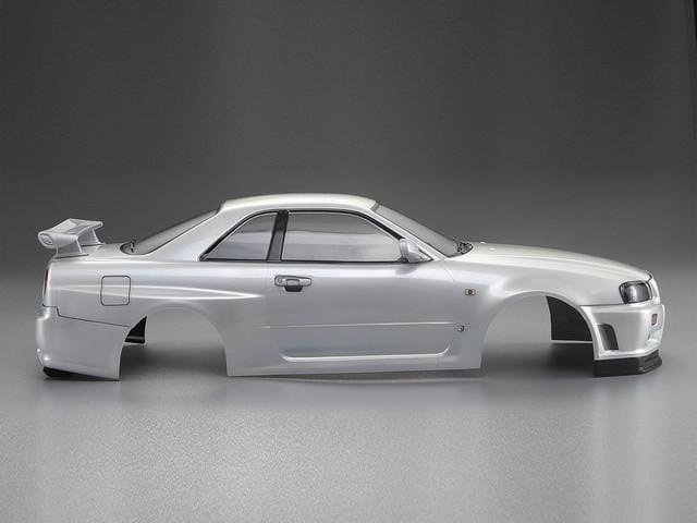 Killerbody 1/10 NISSAN SKYLINE (BNR34) RC Car Finished Body (Pearl-white) #48644