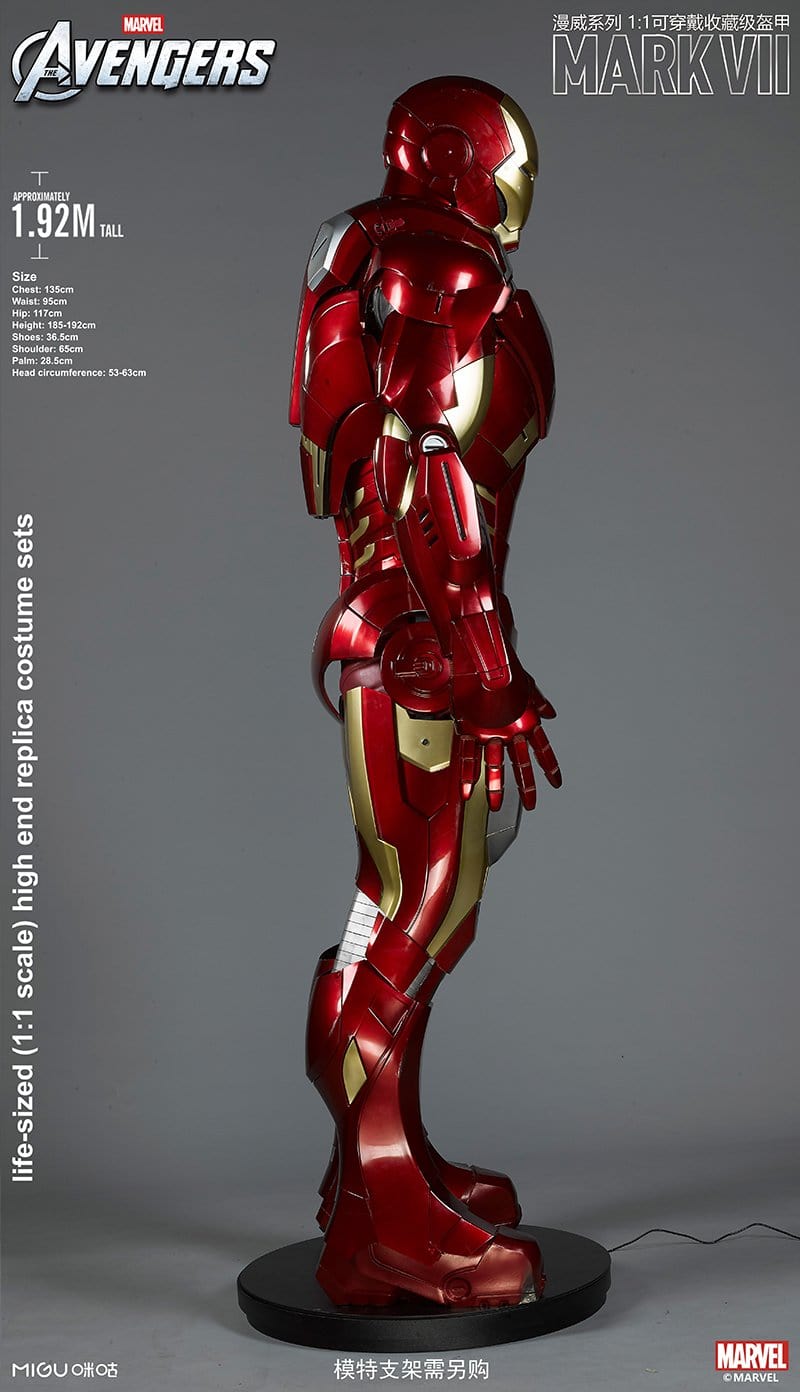 1:1 Iron Man MK7 Suit Life-size Wearable Armour Newly Upgraded Deluxe Version Marvel Licensed($300 is only the deposit!!)