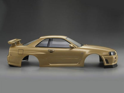 Killerbody 1/10 48645 NISSAN SKYLINE (BNR34)  Finished Body Champagne-gold