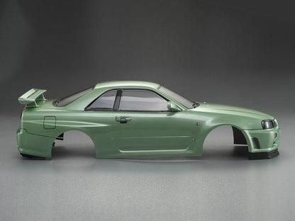 Killerbody 1/10 NISSAN SKYLINE (BNR34)  Finished Body Champagne-green