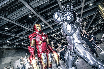 1:1 Iron Man MK7 Wearable Armour Finished Version Brushed Silvery( In stock now)